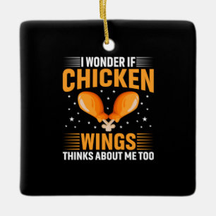 Chicken Lover Chicken Wing Ceramic Ornament