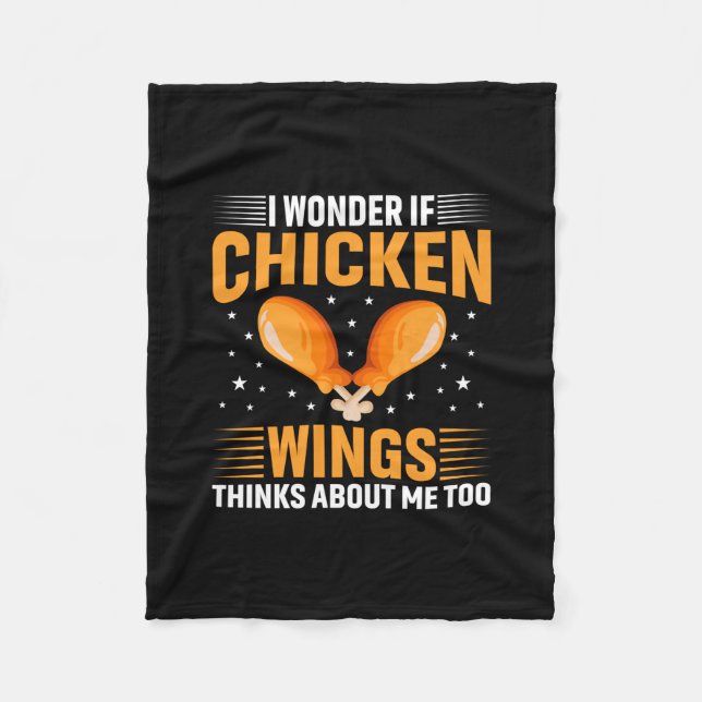 Chicken Lover | Chicken Wing Fleece Blanket (Front)