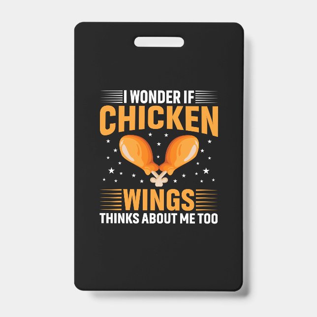 Chicken Lover | Chicken Wing ID Badge (Front)