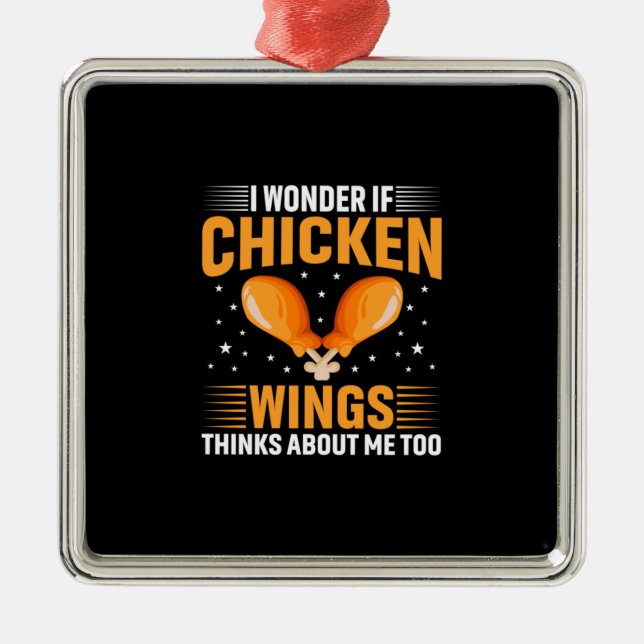 Chicken Lover | Chicken Wing Metal Tree Decoration (Front)