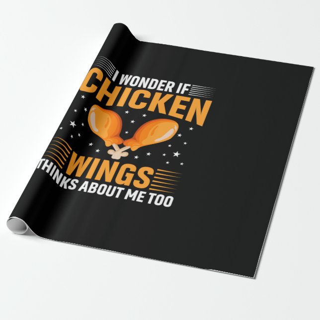Chicken Lover | Chicken Wing Wrapping Paper (Unrolled)