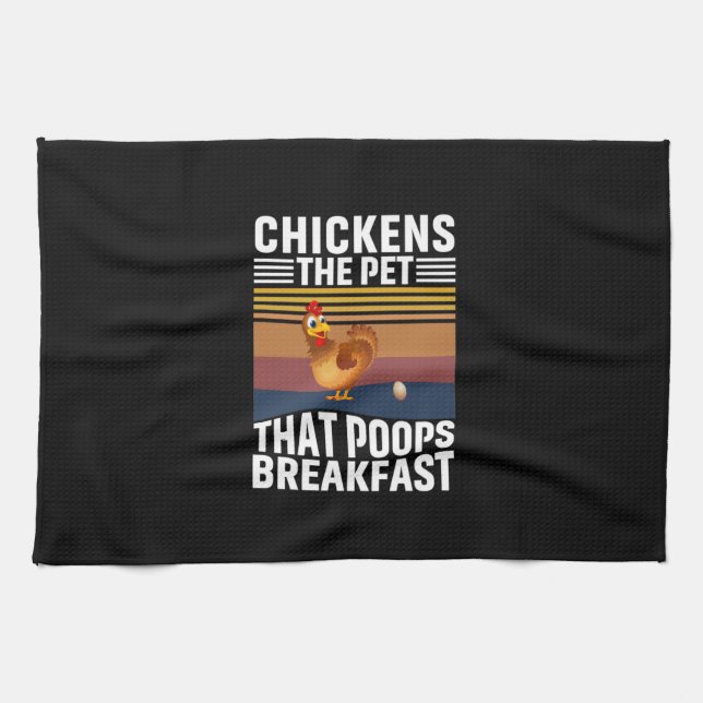 Chicken Lover | Chickens The Pet Tea Towel (Horizontal)