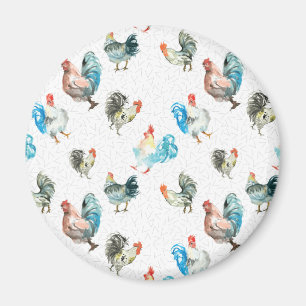 Chicken Lover Country Hens Magnet