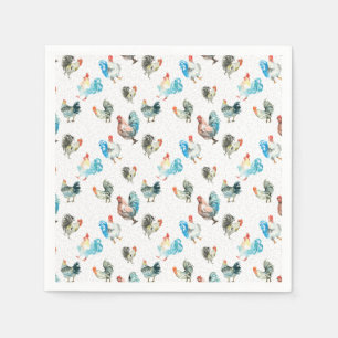 Chicken Lover Country Hens Napkin