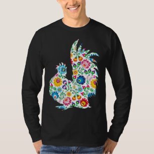 Chicken Lover Floral Silkie Hen T-Shirt