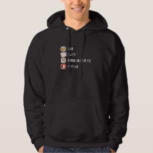 Chicken Lover Funny Chicken Farmer Food Chicken Po Hoodie