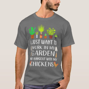 Chicken Lover Funny Gardening Gardener Farming T-Shirt