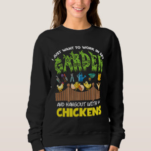 Chicken Lover Gardening Exploring Sweatshirt