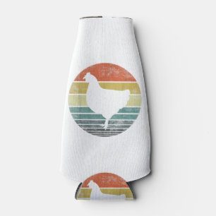 Chicken Lover Gifts Funny Farmer Retro Vintage Far Bottle Cooler