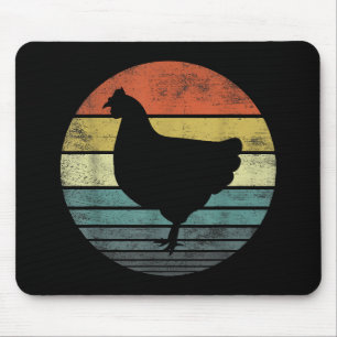 Chicken Lover Gifts Funny Farmer Retro Vintage Far Mouse Mat