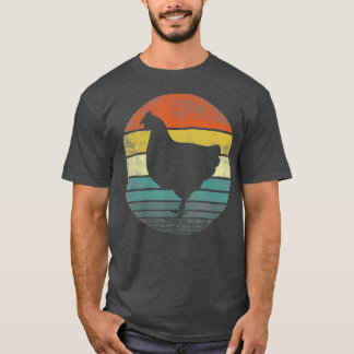 Chicken Lover Gifts Funny Farmer Retro Vintage T-Shirt