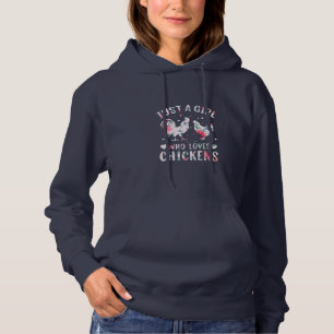 Chicken Lover Girl Who Loves Chickens Hoodie