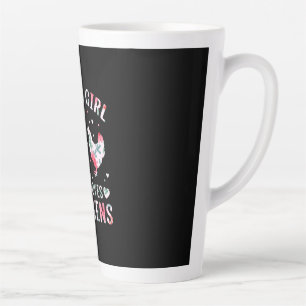 Chicken Lover Girl Who Loves Chickens Latte Mug