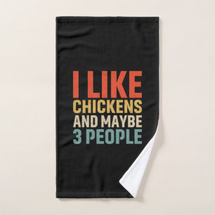 Chicken Lover I Like Chickens Hand Towel