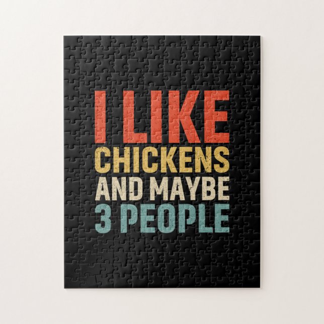 Chicken Lover | I Like Chickens Jigsaw Puzzle (Vertical)