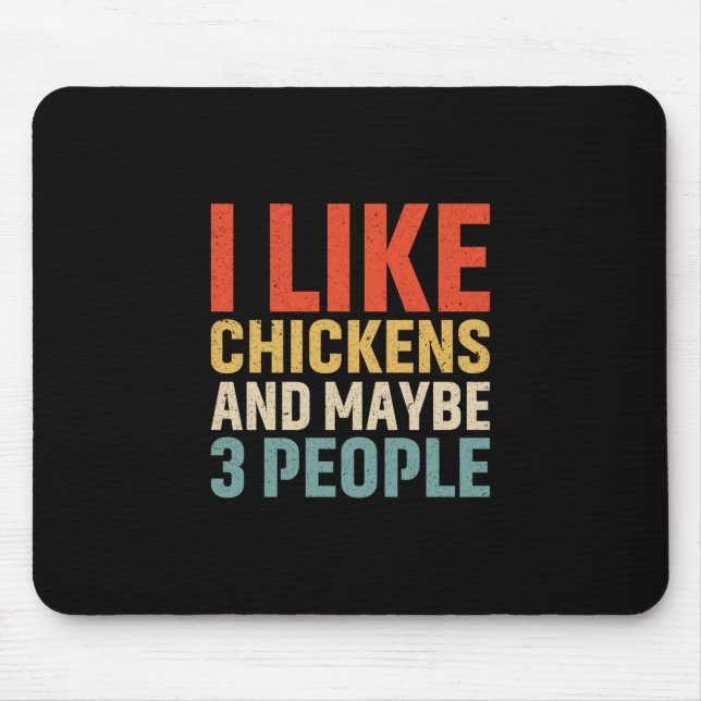 Chicken Lover | I Like Chickens Mouse Mat (Front)