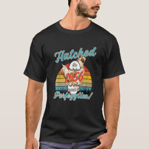 Chicken Lover Vintage Retro Hatched In 1956 Birth T-Shirt