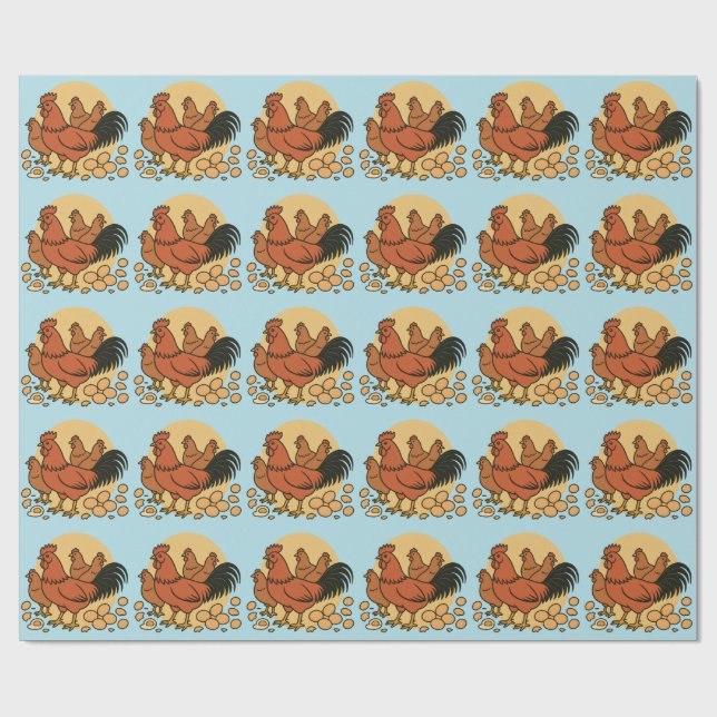 Chicken Lover Wrapping Paper (Flat)