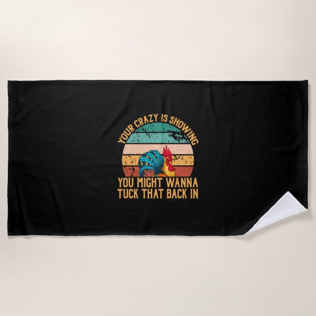Chicken Lover | You Might Wanna Tuck Beach Towel (Front)