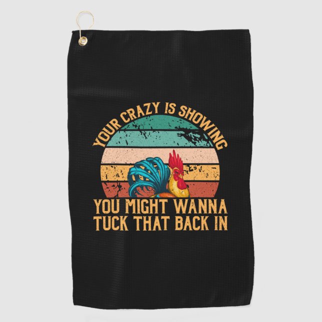 Chicken Lover | You Might Wanna Tuck Golf Towel (Front)