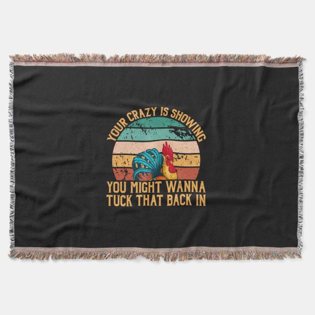 Chicken Lover | You Might Wanna Tuck Throw Blanket (Front)