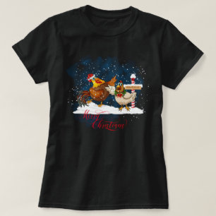 Chicken Lovers Christmas North Pole T-Shirt