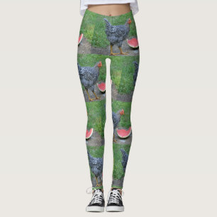 Chicken Loves Watermelon Leggings