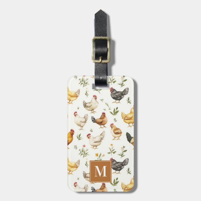 Chicken Luggage Tag (Front Vertical)