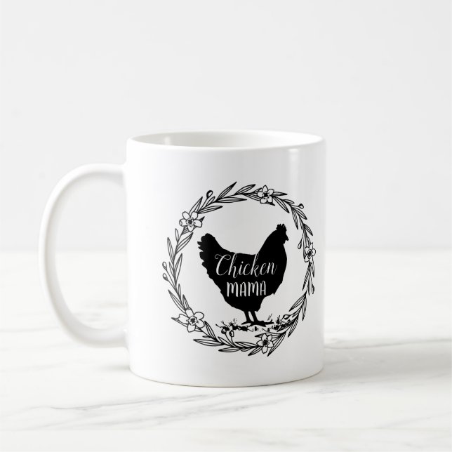 Chicken mama modern farmhouse coffee mug (Left)
