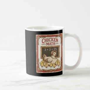 Chicken Math Funny Chalkboard Equation Hen Ckyard Coffee Mug
