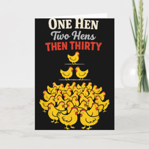 Chicken Math Too Many Chickens Ckyard Poultry Humo Card
