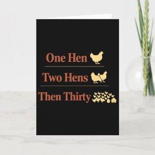 Chicken Math Too Many Chickens Ckyard Poultry Humo Card