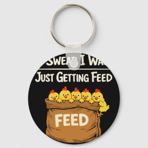 Chicken Math Too Many Chickens Ckyard Poultry Humo Key Ring