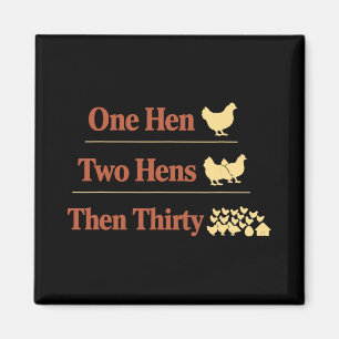 Chicken Math Too Many Chickens Ckyard Poultry Humo Magnet