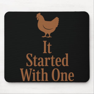 Chicken Math Too Many Chickens Ckyard Poultry Humo Mouse Mat