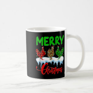 Chicken Merry Christmas Pajamas Leopard Buffalo Pl Coffee Mug