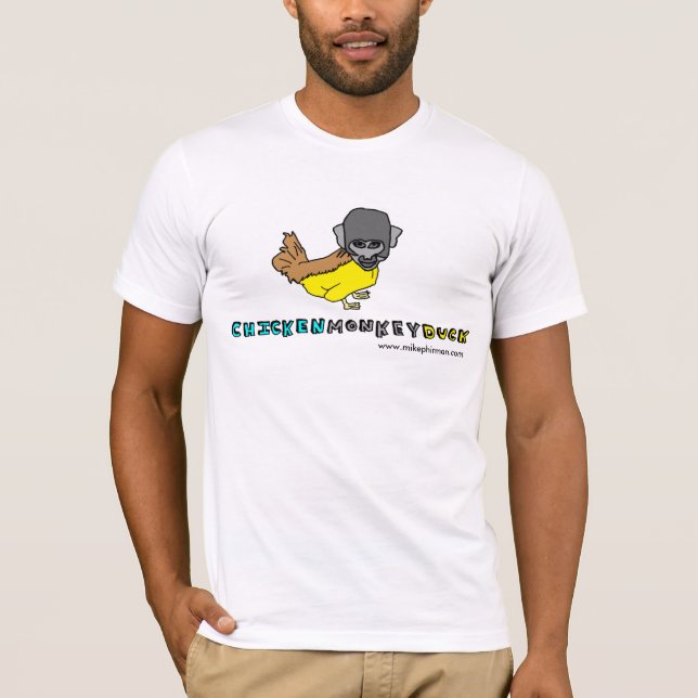 Chicken Monkey Duck Hybrid T-Shirt (Front)