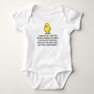 CHICKEN MOTIVES BABY BODYSUIT