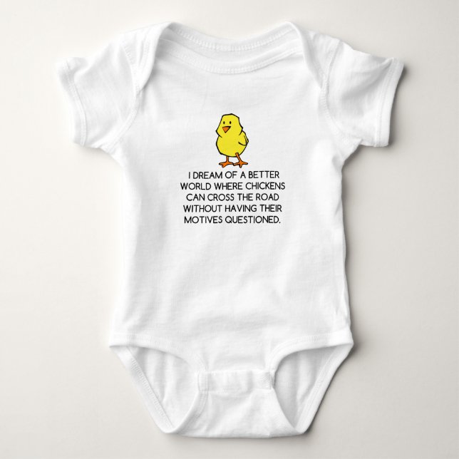 CHICKEN MOTIVES BABY BODYSUIT (Front)