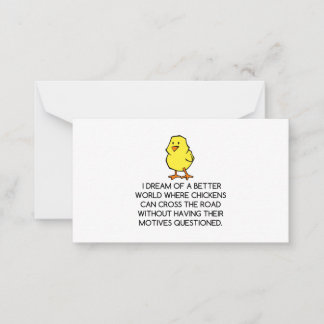 CHICKEN MOTIVES CARD