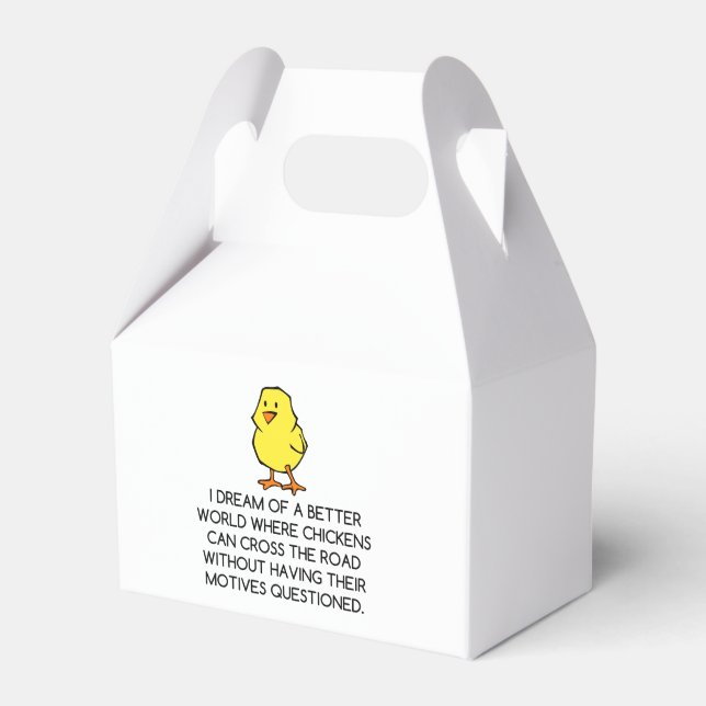 CHICKEN MOTIVES FAVOUR BOX (Front Side)