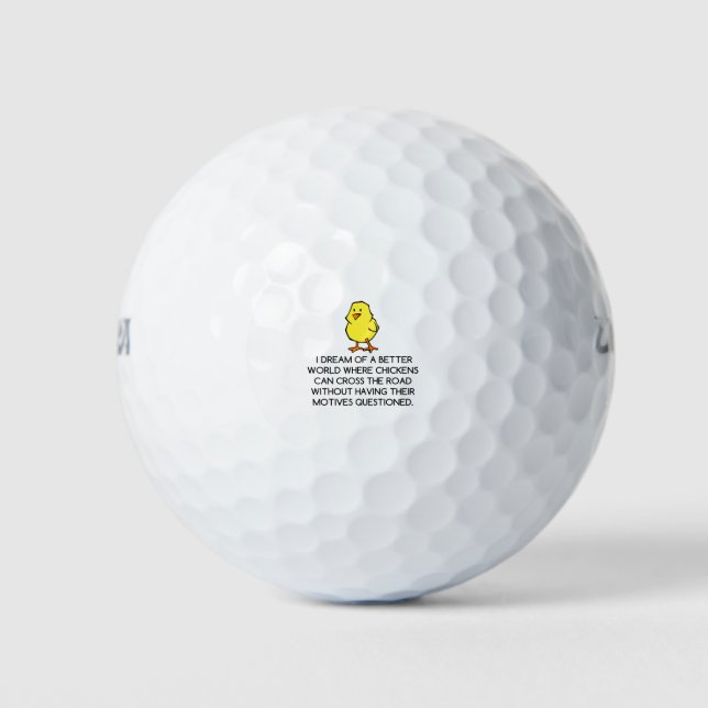 CHICKEN MOTIVES GOLF BALLS (Front)