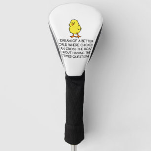 CHICKEN MOTIVES GOLF HEAD COVER