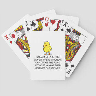 CHICKEN MOTIVES PLAYING CARDS
