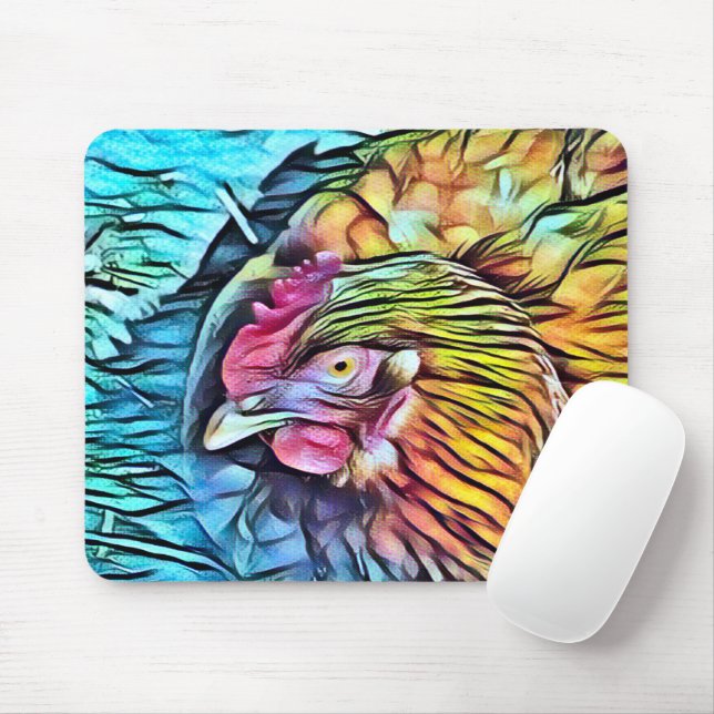 CHICKEN   MOUSE MAT (With Mouse)