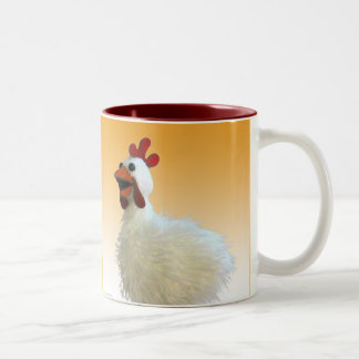 Chicken Mug, Cluck, Cluck, Cluck! Two-Tone Coffee Mug