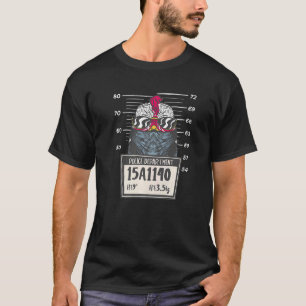 Chicken Mugshot Farming Farmer Eggs Farm Hen T-Shirt