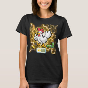 Chicken Mum Energy Funny Farm Lover Design Proud T-Shirt