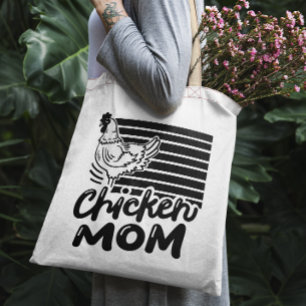 "Chicken Mum" Funny Tote Bag