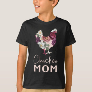 Chicken mum hen farmer woman cute chicken T-Shirt